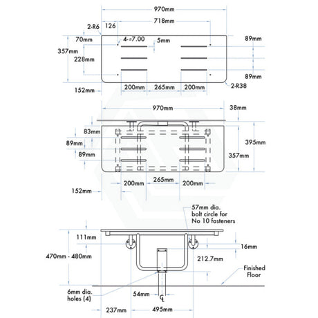 Folding Plastic White Laminate Disabled Shower Seat Stainless Steel Tubing Self Locking