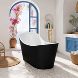 Bevel Acrylic Freestanding Bathtub Special Shape NO Overflow 1400/1700mm - Variant Colour