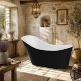 Bevel Acrylic Freestanding Bathtub Special Shape NO Overflow 1400/1700mm - Variant Colour