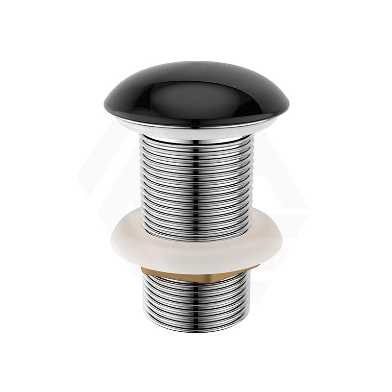 Gloss Black Ceramic Pop Up Waste 32mm NO Overflow