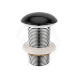 Gloss Black Ceramic Pop Up Waste 32mm NO Overflow