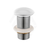 Gloss White Ceramic Pop Up Waste 32mm NO Overflow