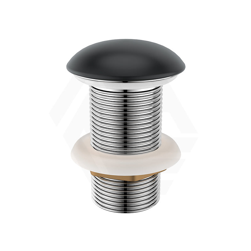 Matt Black Ceramic Pop Up Waste 32mm NO Overflow