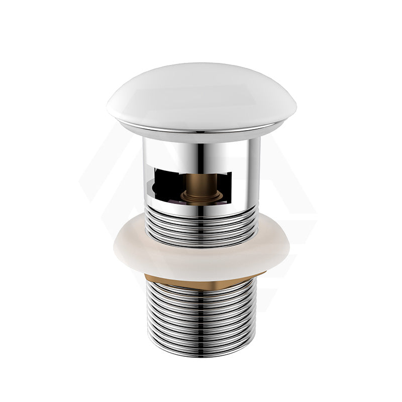 Matt White Ceramic Pop Up Waste 32mm With Overflow