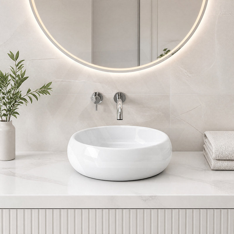 Round Ceramic Above Counter Wash Basin 360x360x120mm - Variant Colour