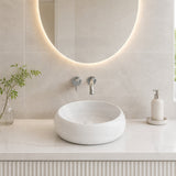 Round Ceramic Above Counter Wash Basin 360x360x120mm - Variant Colour