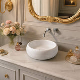 Round Ceramic Above Counter Wash Basin 360x360x120mm - Variant Colour
