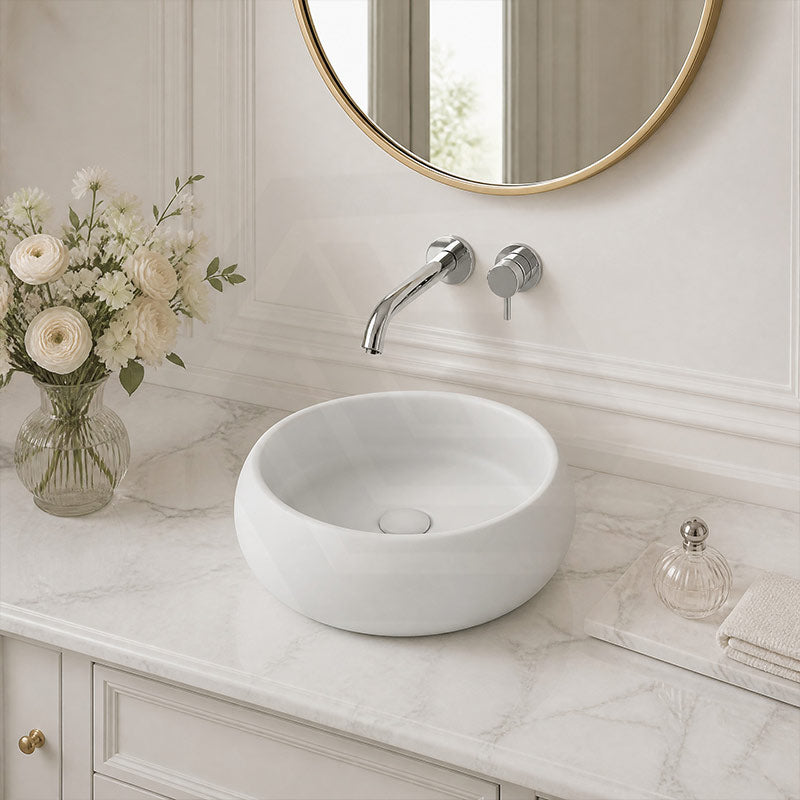 Round Ceramic Above Counter Wash Basin 360x360x120mm - Variant Colour