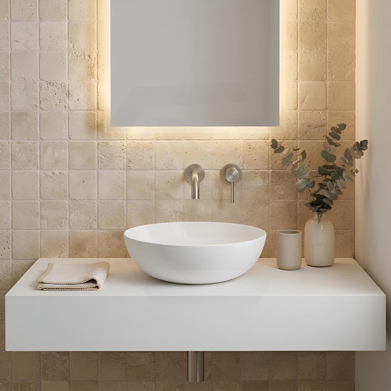 Round Above Counter Top Ceramic Basin 405x405x130mm - Various Colour