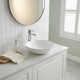 Round Above Counter Top Ceramic Basin 405x405x130mm - Various Colour