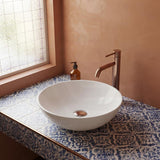 Round Above Counter Top Ceramic Basin 405x405x130mm - Various Colour