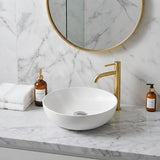 Round Above Counter Top Ceramic Basin 405x405x130mm - Various Colour