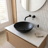 Round Above Counter Top Ceramic Basin 405x405x130mm - Various Colour