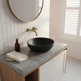 Round Above Counter Top Ceramic Basin 405x405x130mm - Various Colour