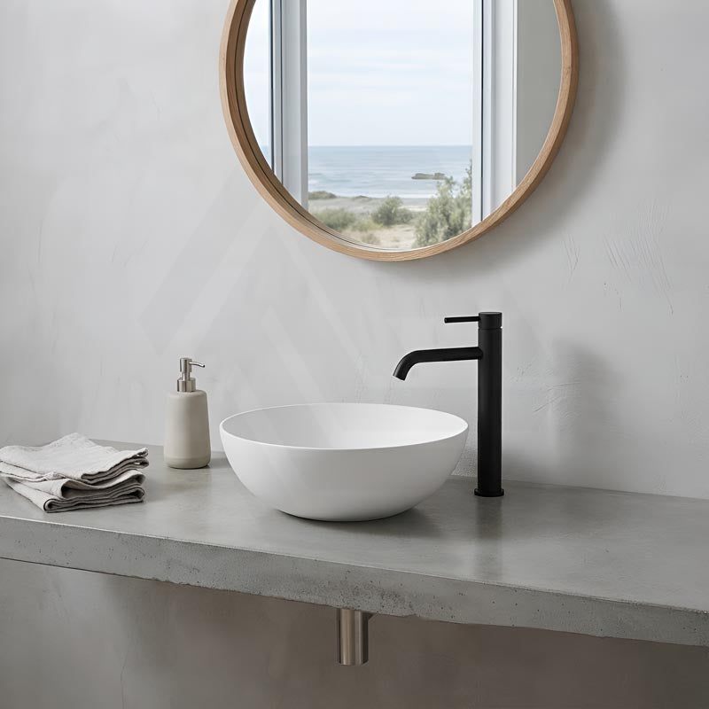 Round Above Counter Top Ceramic Basin 405x405x130mm - Various Colour