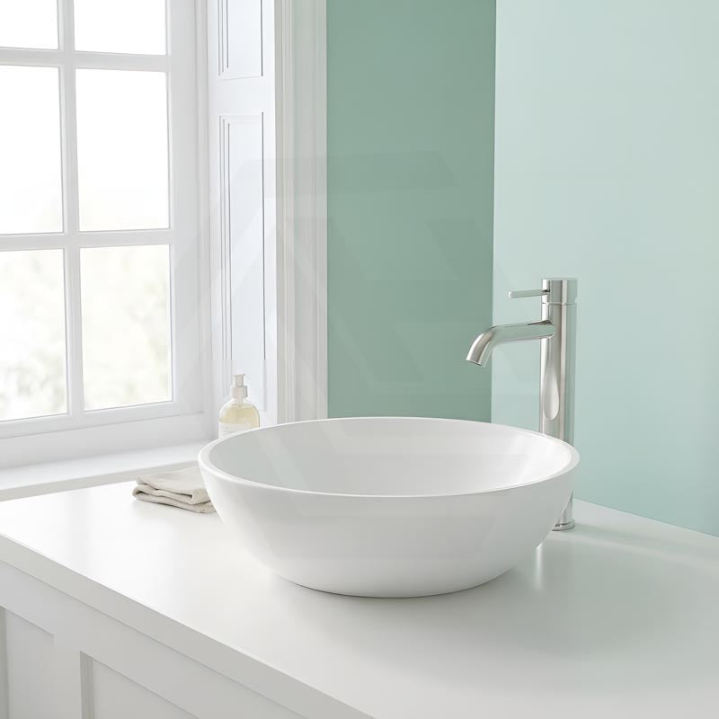 Round Above Counter Top Ceramic Basin 405x405x130mm - Various Colour