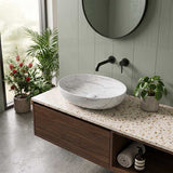 Bathroom Wash Basin Oval Above Counter Ceramic 500x395x130mm - Variant Colour