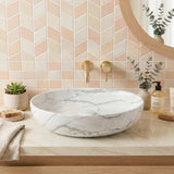 Bathroom Wash Basin Oval Above Counter Ceramic 500x395x130mm - Variant Colour
