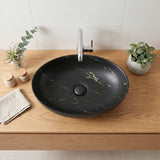 Bathroom Wash Basin Oval Above Counter Ceramic 500x395x130mm - Variant Colour