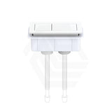 Matt White Square Dual Flush Toilet Water Tank Press Button