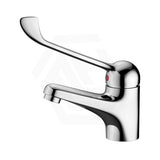 Chrome Solid Brass Basin Mixer with Extended Lever and Electroplating for Care and Disabled