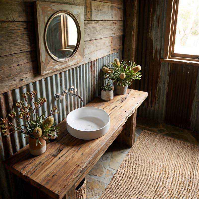 Round Ceramic Inset Basin 360x360x120mm - Matt Black/Matt White