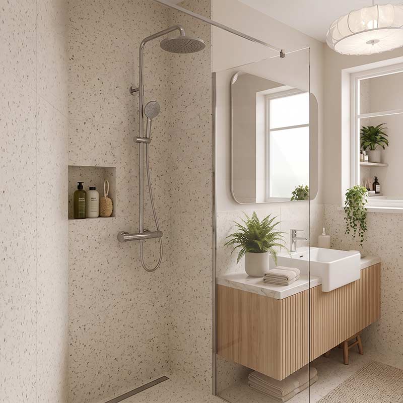 Rectangle Semi Recessed Ceramic Basin 505x420x130mm - Gloss White