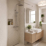Rectangle Semi Recessed Ceramic Basin 505x420x130mm - Gloss White