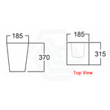 545X435X160Mm Bathroom Wall Hung Gloss White Ceramic Basin One Tap Hole