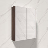 600/750/900/1200/1500mm Wood Grain PVC Filmed Wall Hung Shaving Cabinet In Various Colour