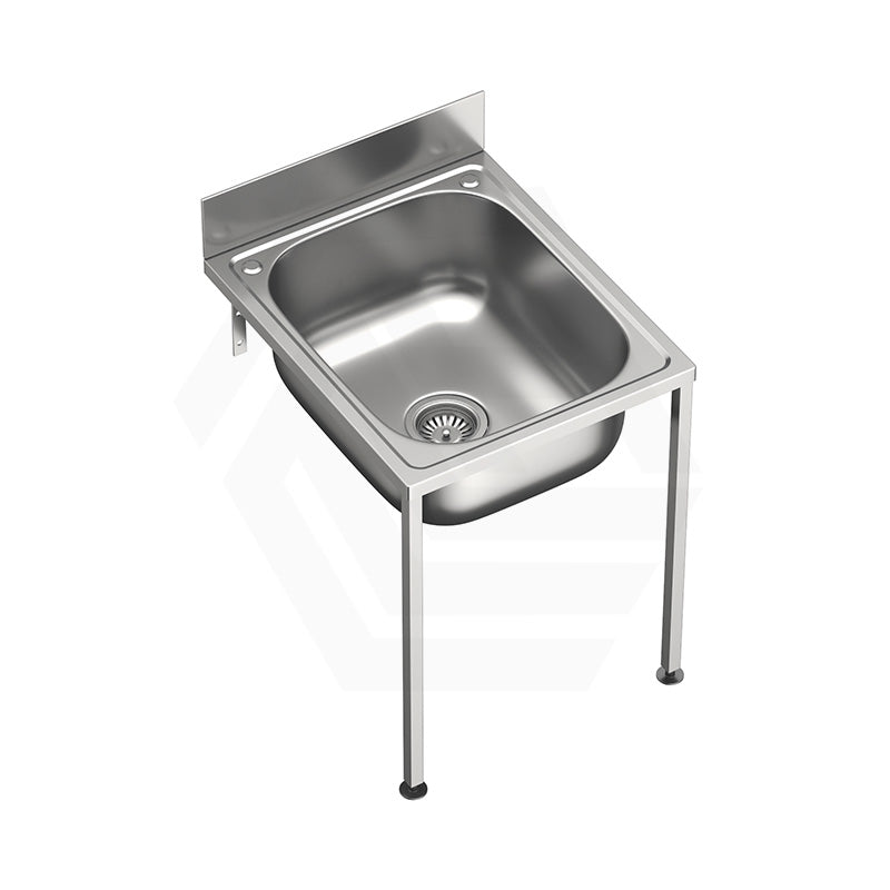 Stainless Steel Cleaners Sink with Wall Mount Legs