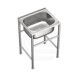 Stainless Steel Cleaners Sink with Freestanding Legs