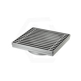 110x110mm Chrome Floor Grate Waste Square 80mm Outlet