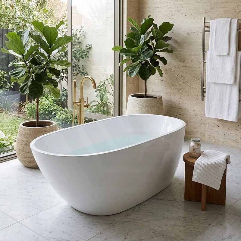 Veda Freestanding Acrylic Bathtub NO Overflow 1690x775x595mm - Variant Colour