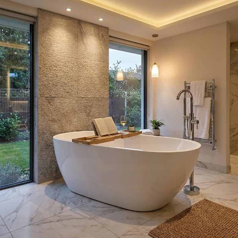 Veda Freestanding Acrylic Bathtub NO Overflow 1690x775x595mm - Variant Colour
