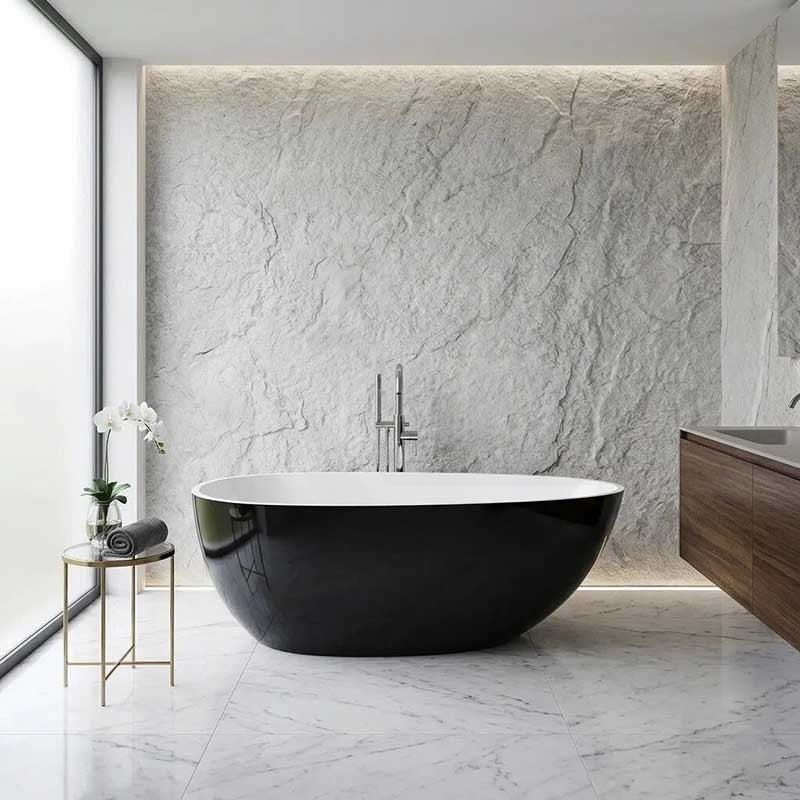 Veda Freestanding Acrylic Bathtub NO Overflow 1690x775x595mm - Variant Colour