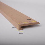 Preference Floors Oakleaf HD Plus 8/12mm Laminate Stair Nosing with Aluminium Insert - Matching Floor Colour