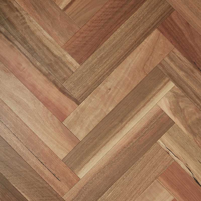 Preference Floors Fiddleback Australian Hardwood Spotted Gum 14mm Herringbone Timber Flooring