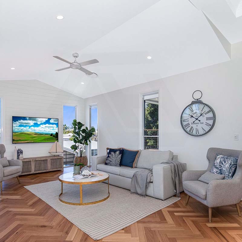Preference Floors Fiddleback Australian Hardwood Blackbutt 14mm Herringbone Timber Flooring