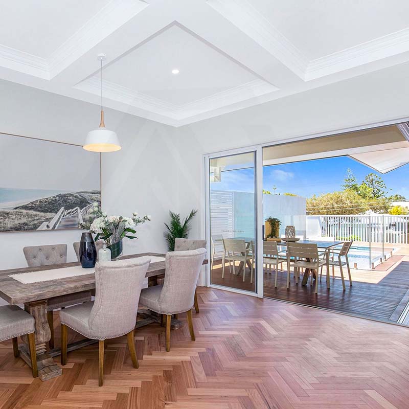 Preference Floors Fiddleback Australian Hardwood Blackbutt 14mm Herringbone Timber Flooring