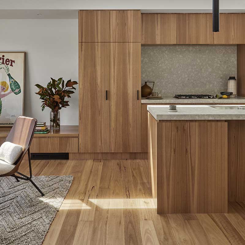 Preference Floors Fiddleback Australian Hardwood Engineered Flooring T&G Smooth Blackbutt 1860x136x14mm