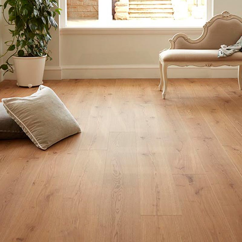 Preference Floors OAKLEAF Embossed Matte Ivory 12mm Laminate Flooring AC4