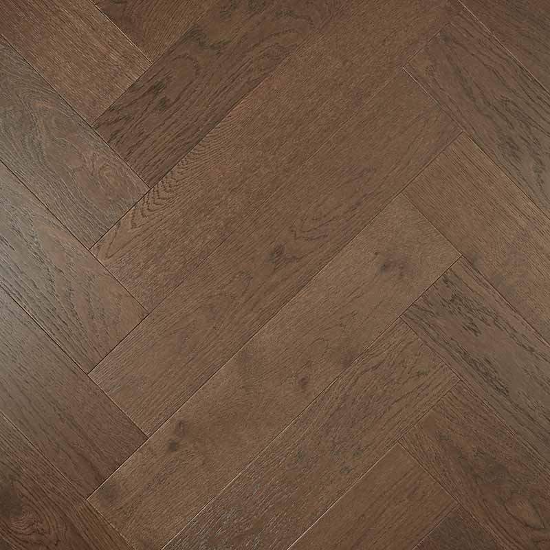 Preference Floors De Marque European Oak Herringbone Dark Brown T&G 21mm Engineered Flooring