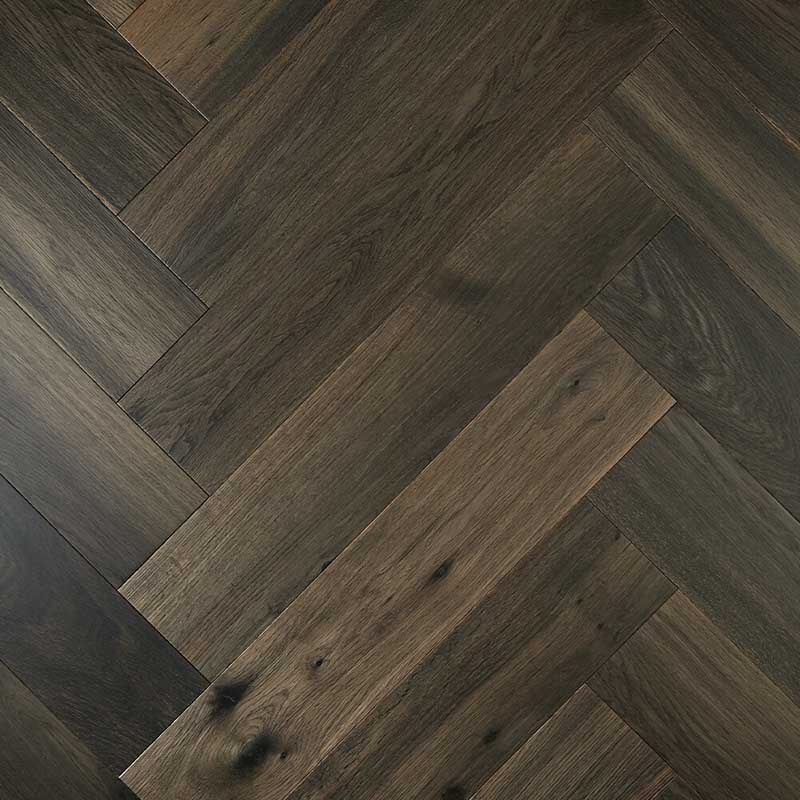 Preference Floors De Marque European Oak Herringbone Ash Grey T&G 15mm Engineered Flooring