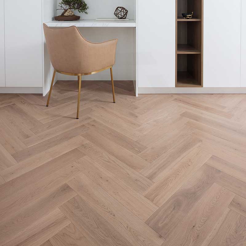 Preference Floors De Marque European Oak Herringbone Pure Natural T&G 15mm Engineered Flooring