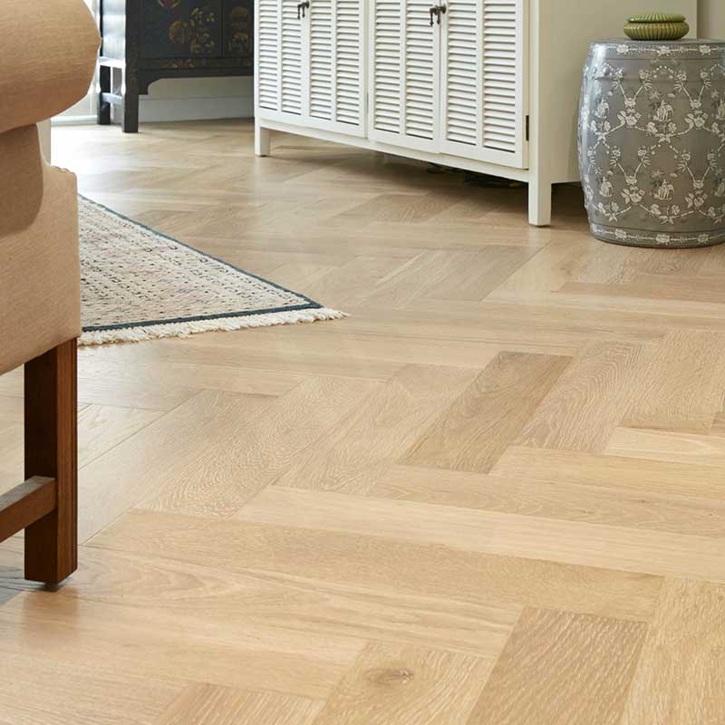 Preference Floors De Marque European Oak Herringbone Riesling T&G 15mm Engineered Flooring