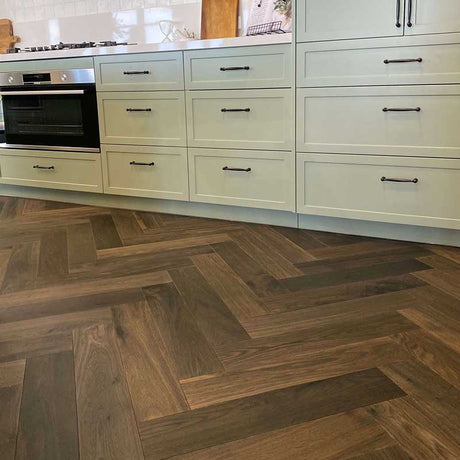 Preference Floors De Marque European Oak Herringbone Vintage T&G 21mm Engineered Flooring