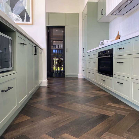 Preference Floors De Marque European Oak Herringbone Vintage T&G 15mm Engineered Flooring
