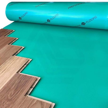 Preference Floors 2mm 5-Star Acoustic Green Underlay with Plastic 20/50sqm Roll