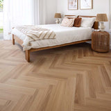Preference Floors Easi-Plank Herringbone SPC Natural Blackbutt Hybrid 8mm with Underlay